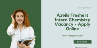 Azelis Freshers Intern Chemistry Vacancy - Apply Online