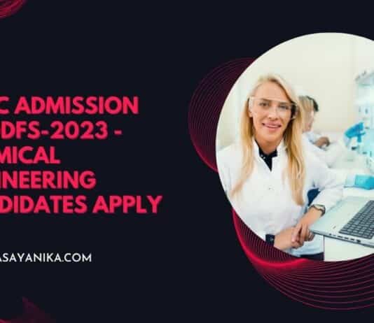 BARC Admission to DDFS-2023 - Chemical Engineering Candidates Apply