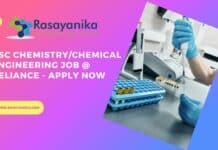 BSc Chemistry/Chemical Engineering Job @ Reliance - Apply Now