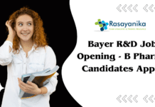 Bayer R&D Job Opening - B Pharma Candidates Apply