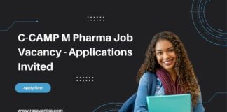 C-CAMP M Pharma Job Vacancy - Applications Invited