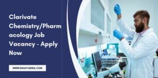 Clarivate Chemistry/Pharmacology Job Vacancy - Apply Now