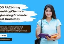 DRDO RAC is now hiring talented individuals like you in the field of Chemistry and Chemical Engineering!