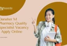 Danaher M Pharmacy Quality Specialist Vacancy - Apply Online