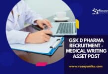 GSK D Pharma Recruitment - Medical Writing Asset Post