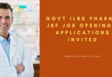 Govt ILBS Pharma JRF Job Opening - Applications Invited