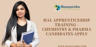 HAL Apprenticeship Training - Chemistry & Pharma Candidates Apply