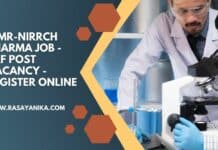 ICMR-NIRRCH Pharma Job - SRF Post Vacancy - Register Online