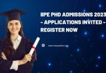 IIPE PhD Admissions 2023 - Applications Invited - Register Now