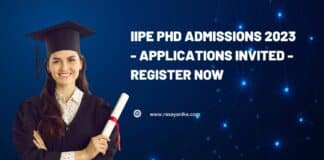 IIPE PhD Admissions 2023 - Applications Invited - Register Now