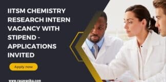 IITSM Chemistry Research Intern Vacancy With Stipend - Applications Invited