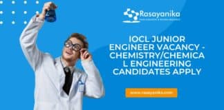 IOCL Junior Engineer Vacancy - Chemistry/Chemical Engineering Candidates Apply