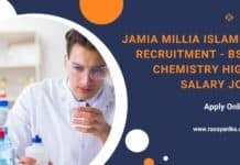 Jamia Millia Islamia Recruitment - BSc Chemistry High Salary Job