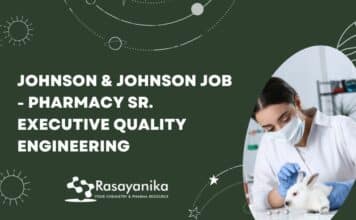 Johnson & Johnson Job – Pharmacy Sr. Executive Quality Engineering Johnson & Johnson Job - Pharmacy Sr. Executive Quality Engineering