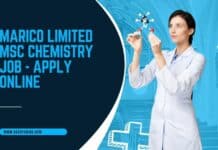 Marico Limited MSc Chemistry Job - Apply Online