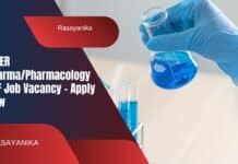 NIPER Pharma/Pharmacology JRF Job Vacancy - Apply Now