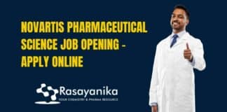 Novartis Pharmaceutical Science Job Opening - Apply Online