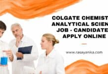 Colgate Chemistry Analytical Science Job - Candidates Apply Online