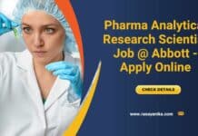 Pharma Analytical Research Scientist Job @ Abbott - Apply Online