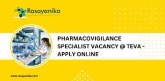 Pharmacovigilance Specialist Vacancy @ Teva - Apply Online