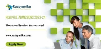 RCB Ph.D. Admissions 2023-24