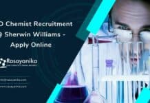 R&D Chemist Recruitment @ Sherwin Williams - Apply Online