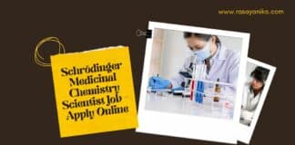 Schrödinger Medicinal Chemistry Scientist Job - Apply Online