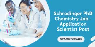 Schrodinger PhD Chemistry Job - Application Scientist Post