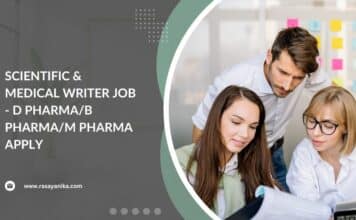 Scientific & Medical Writer Job - D Pharma/B Pharma/M Pharma Apply