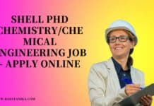 Shell PhD Chemistry/Chemical Engineering Job - Apply Online