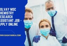 Solvay MSc Chemistry Research Assistant Job - Apply Online