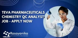 Teva Pharmaceuticals Chemistry QC Analyst Job - Apply Now