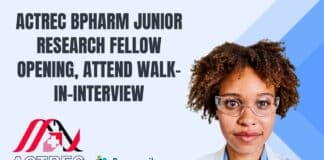 ACTREC BPharm JRF Opening
