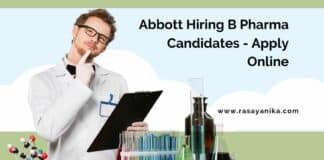 Abbott Hiring B Pharma Candidates - Apply Online