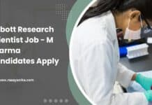 Abbott Research Scientist Job - M Pharma Candidates Apply