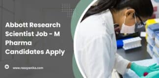 Abbott Research Scientist Job - M Pharma Candidates Apply