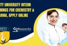 Amity University Intern Openings