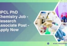 HPCL PhD Chemistry Job - Research Associate Post - Apply Now