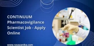 CONTINUUM Pharmacovigilance Scientist Job - Apply Online