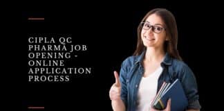 Cipla QC Pharma Job
