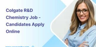 Colgate R&D Chemistry Job - Candidates Apply Online
