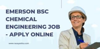 Emerson BSc Chemical Engineering Job - Apply Online