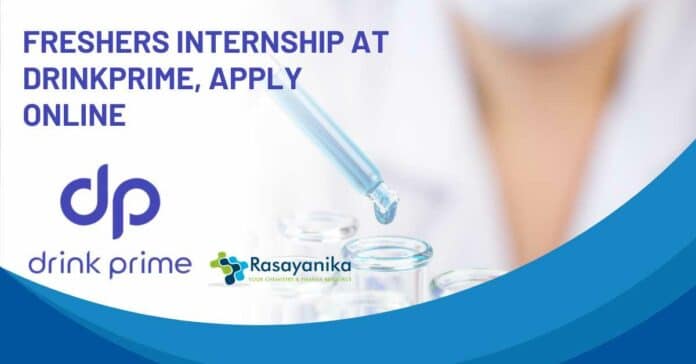 Freshers Internship at DrinkPrime