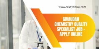 Givaudan Chemistry Quality Specialist Job - Apply Online