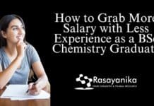 How to Grab More Salary with Less Experience as a BSc Chemistry Graduate