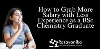 How to Grab More Salary with Less Experience as a BSc Chemistry Graduate