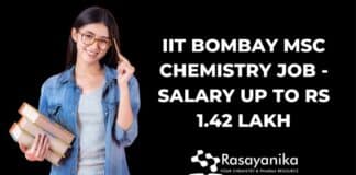 IIT Bombay MSc Chemistry Job - Salary up to Rs 1.42 Lakh