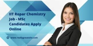 IIT Ropar Chemistry Job - MSc Candidates Apply Online