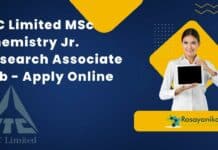 ITC Limited MSc Chemistry