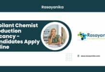 Jubilant Chemist Production Vacancy - Candidates Apply Online